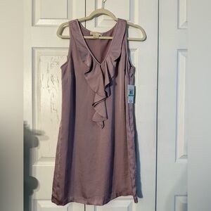 MICHAEL Michael Kors Mauve Ruffle Mini Dress